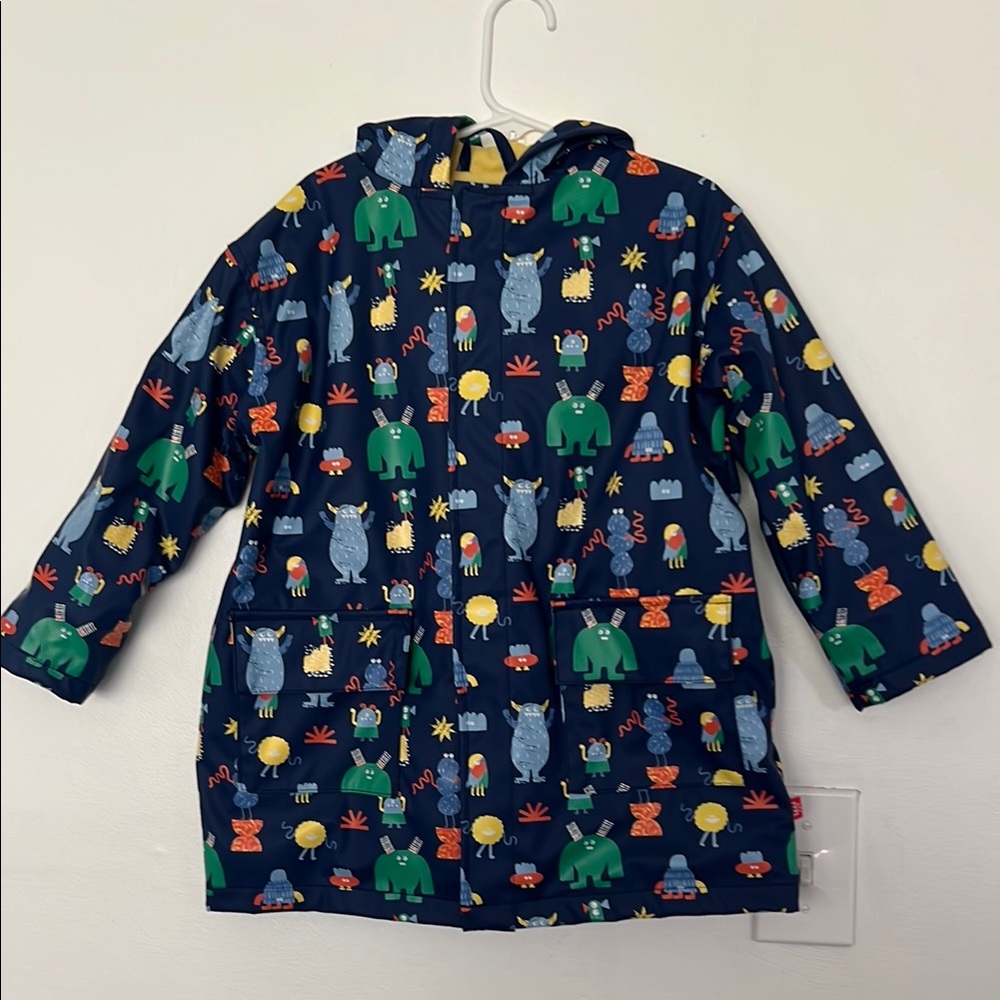 Colorful Dinosaur Print Kids' Raincoat
